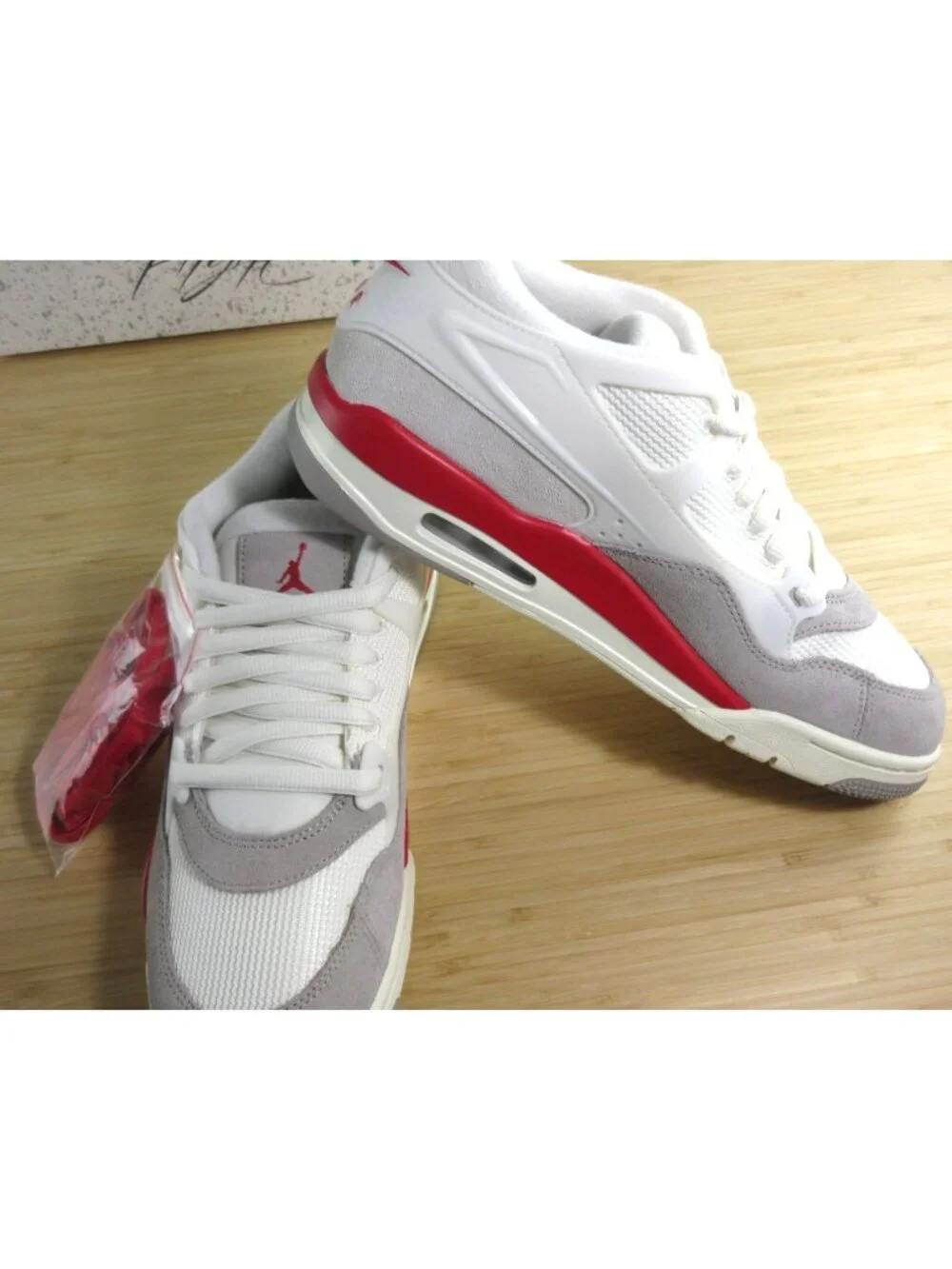 Nike Air Jordan 4 RM Men's Basketball Shoes Sail White Grey Fire Red Size 11 NIB